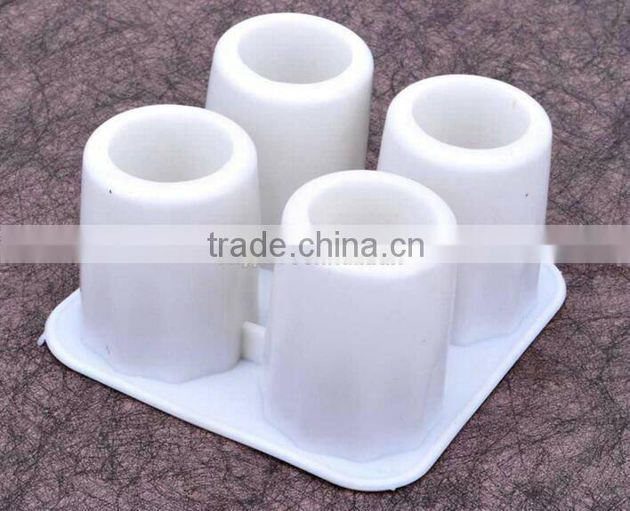 Silicone 4 Cup Shot Glass Mold Cool Shooters Ice Cube Tray Dishwasher Safe