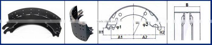 EATON 819707 Brake Shoes in Truck Brake