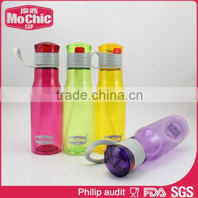 360ML/500ML Mochic Outdoor portable Stylish & Smart Clear glass water bottle with silicone sleeve