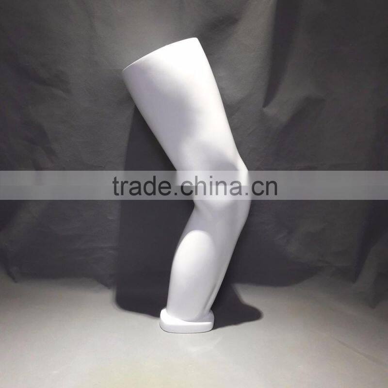 DL801 Male display sport leg knee forms white color silver color matt