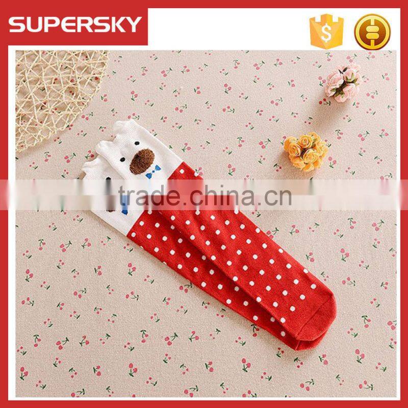 A-265 chidren boot socks leg warmers cute cotton baby fox socks kids knee high fox socks