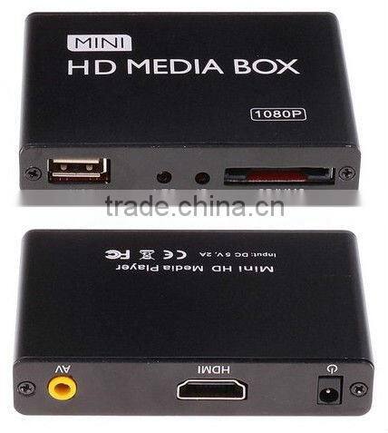 1080P HD TV Mini Media Player USB Autoplay resume for AD Player 1080p mkv network hd media player 4GB Nandflash optional