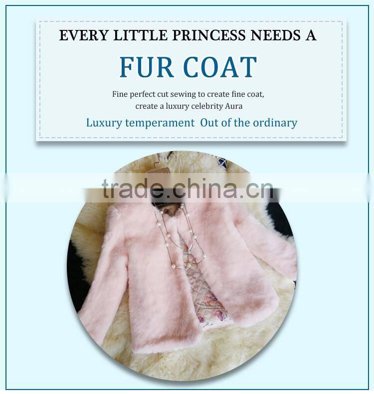 Korean version luxury imitation fur slim winter coat for lady