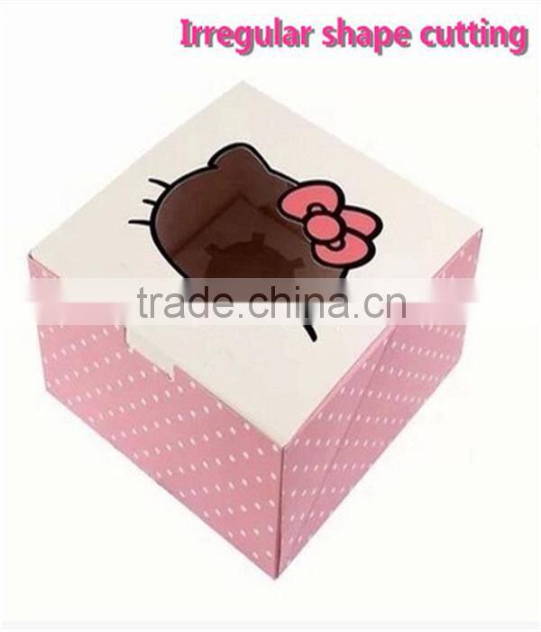 High quality recyclable macaron packaging box with PVC window
