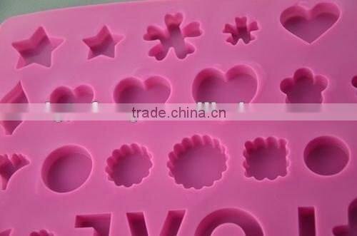 Custom Novelty design love shape novelty silicone ice mold