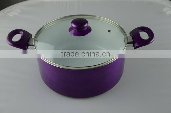 3 Layers PFOA-Free Nonstick Casserole with Metallic Painting