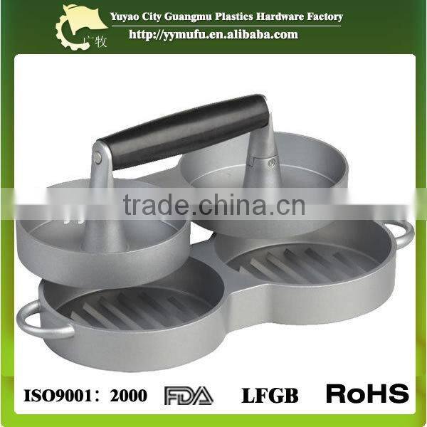 Aluminum Double Burger Press Set