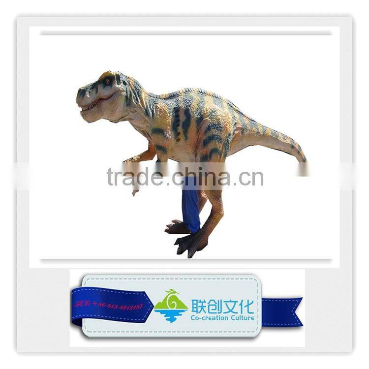 Customized BBC walking with dinosaur costume