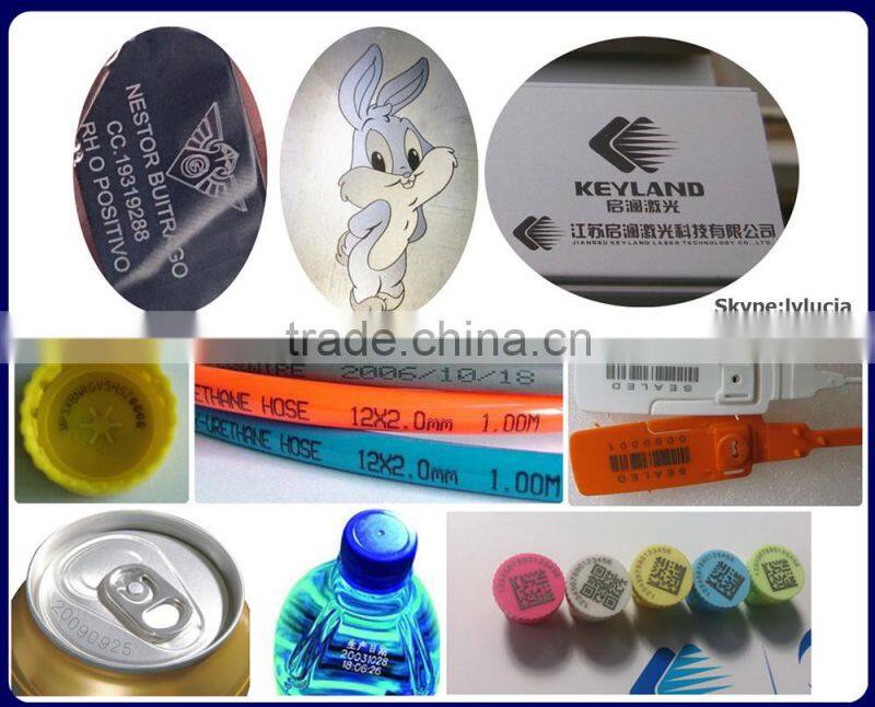 2016 Keyland 10w 30w 50w metal or nonmetal fiber laser deep engraving machine with high speed high precision