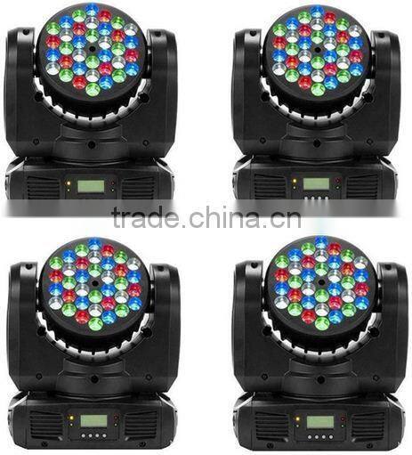 36pcs*3W RGBW led mini moving head beam light with flight case