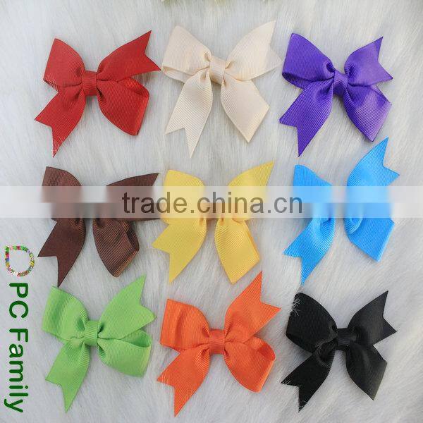 3.5 inches hot sale personalized hair bow solid hair bow handmade