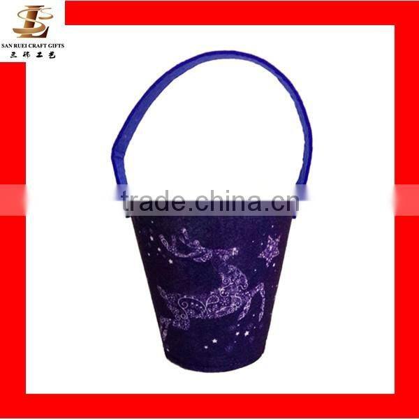 Promotional item Easter party felt decoration easter fancy basket