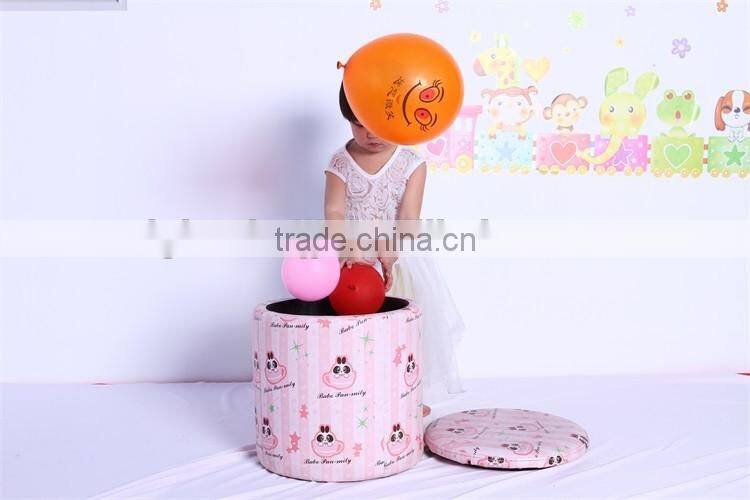 Durable PVC Foldable Ottoman Storage
