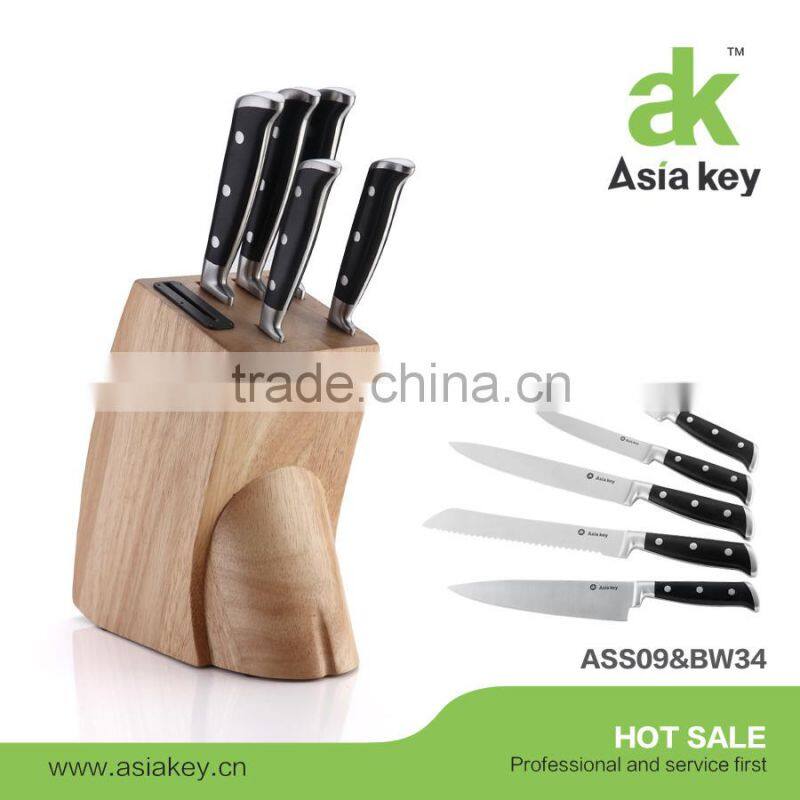 Beautiful design exclusive line handle knife set with scissor