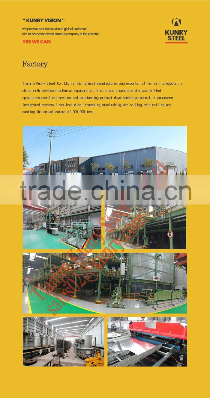 High quality BA CA Of TFS tinplate For tuna cans