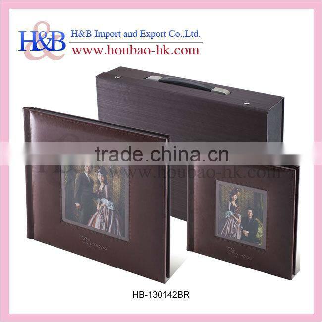 Elegant white large album suitcase