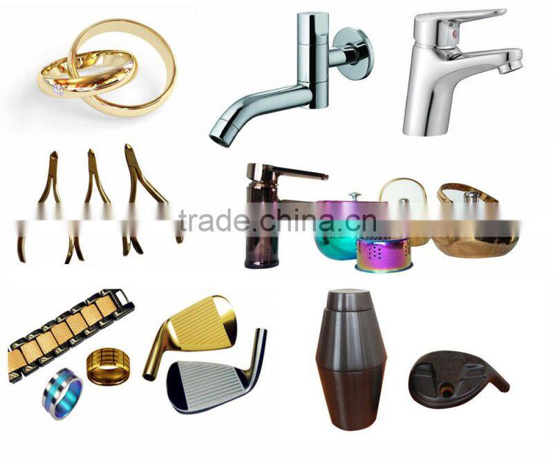 Faucet vacuum PVD Metallizing machinery/ Faucet PVD titanium gold coating machine