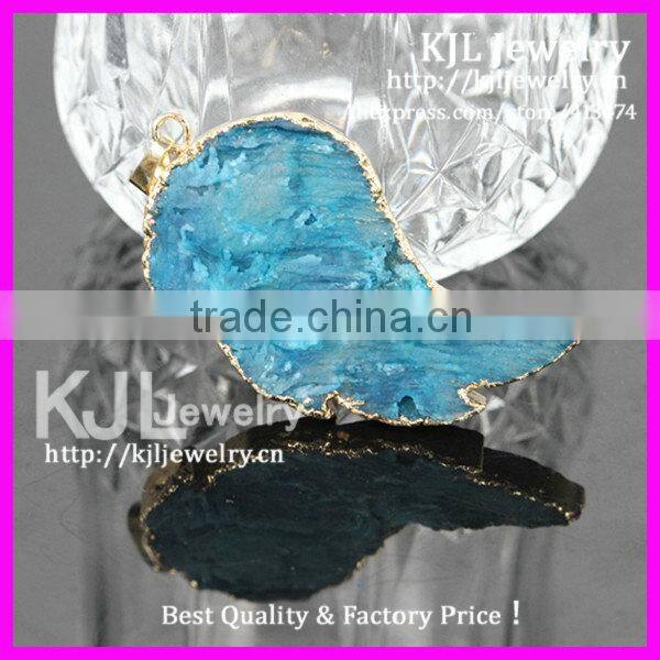 GZKJL-CT0231Jewelry druzy pendants, Natural Angel wing necklace pendant
