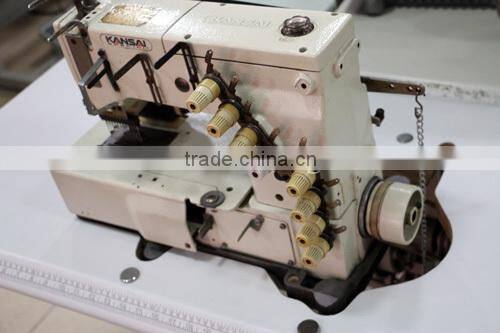 reconditioned used 1412 coverstitch interlock white color kansai special industrial sewing machine