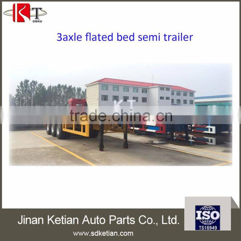 industry used 40T flated bed semi trailer with 3 axles