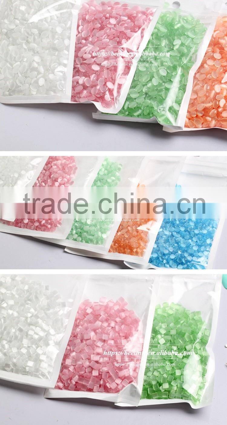 2016 new style 3d nail Fancy Opal stone, Cute cat's eye resin stone for nail, colorful nail art decoration