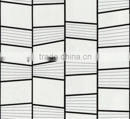 Cross stripe soundproof wall paper for hotel decoration