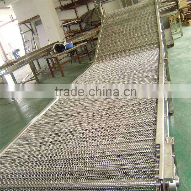 High quality stainless steel wire mesh belt conveyor inclined conveyor factory