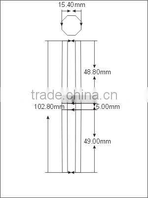 Glossy Red Plastic Custom Lipstick Container