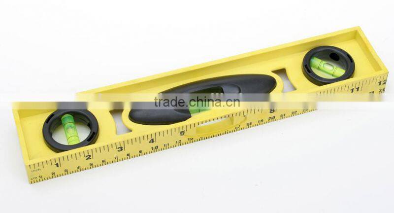 Plastic I-Beam Torpedo Water Spirit Bubble Level Ruler, measure tool