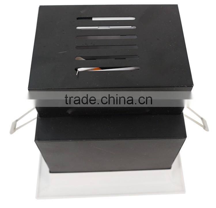 new design professional dimbal square 12w 15w cob led grille downlight