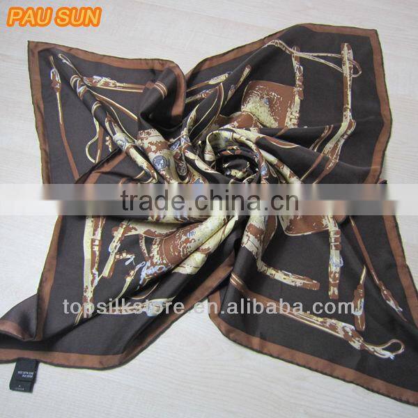 Designer brand twill silk scarf,fashion accessory,wholesale new twill silk scarf
