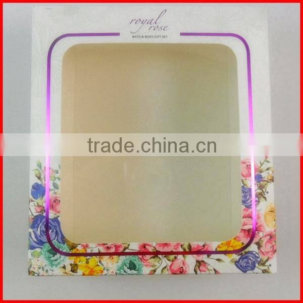 Clear Window Cosmetic Ivory Board Box Packing Wholesale