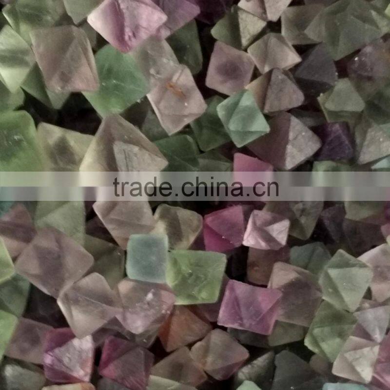 green fluorite crystal polyhedron tumble