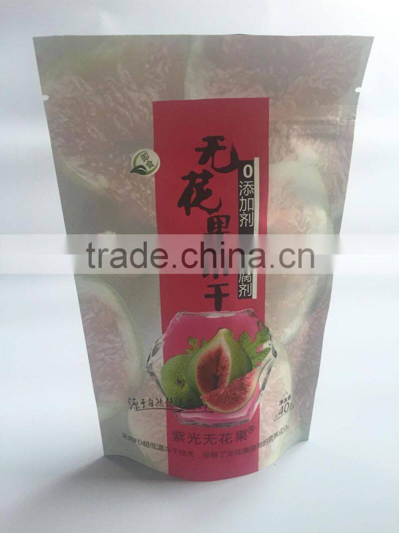 Aluminum Foil Stand Up Plastic Zipper Pouch bag for Cryogenic Dry Fruit