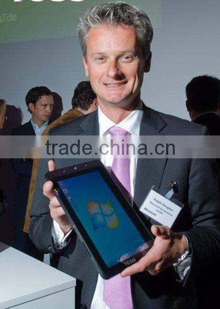 Teso Super Thin Capacitive Multi-Touch Panel X86 tablet pc L10 pro,3G, windows7 and Android2.2 double system,Meego