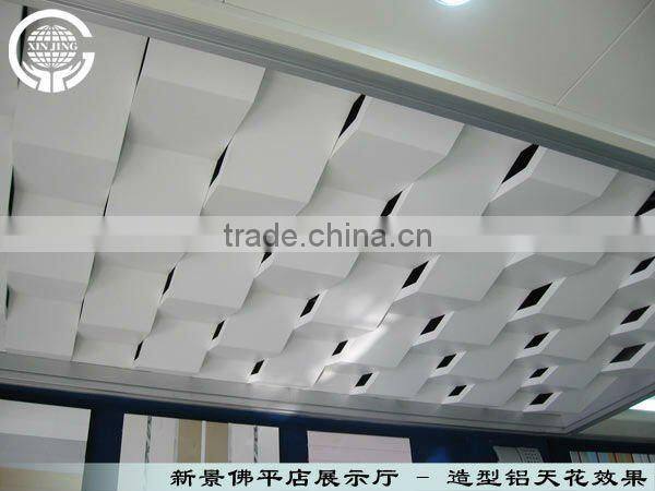 Arc shape metal ceiling tile/new design ceiling tiles