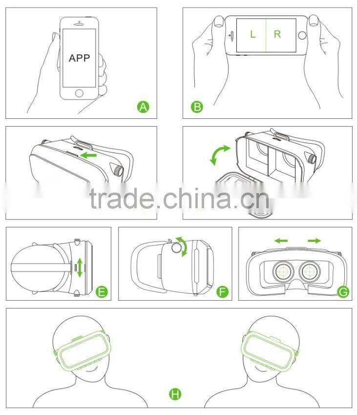 vr 3d glasses ,vr 3d glasses with great price,low price plastic 3d glasses
