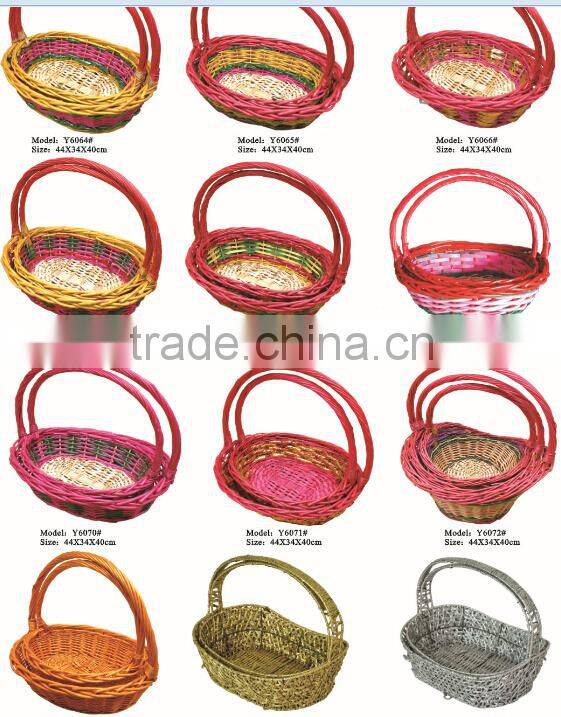 Art and craft willow basket wicker basket gift basket