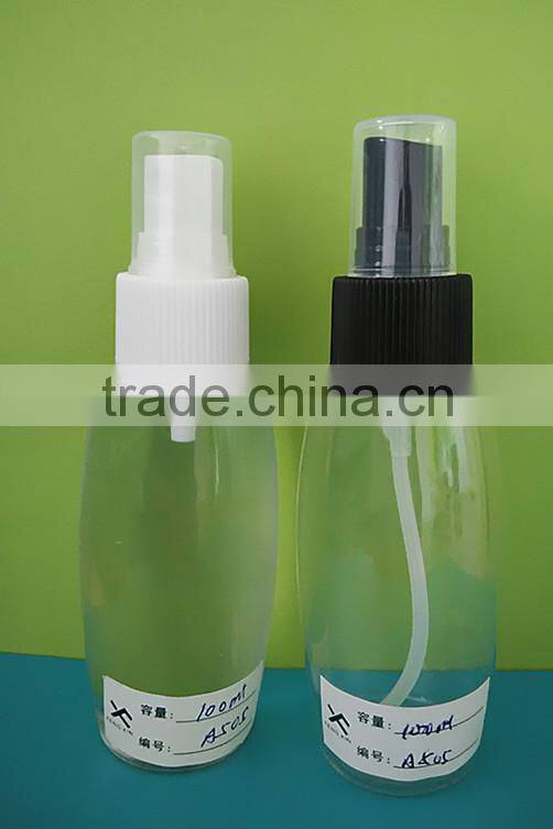 30ml 100ml cylinderical PET plastic bottle with sprayer pump