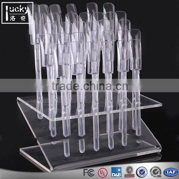 Wholesale Exhibition Case Acrylic Pen Holder Display Holder with Box