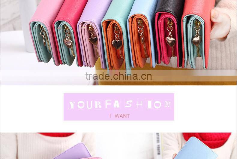 ladys top brand custom logo lady leather zipper wallet .zippered ladies leather wallet, leather wallet ladies multicolor famous