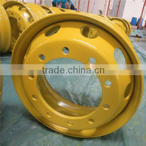 22.5/8.25 silver truck steel wheels