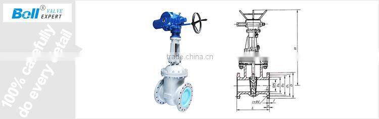 electric actuated stem 6 inch gate valve price and drawing