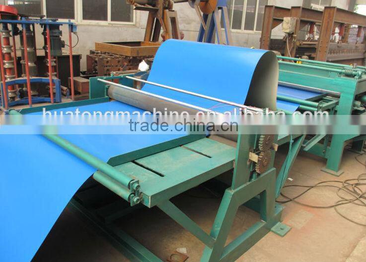 Flat sheet leveling and shearing machine production line