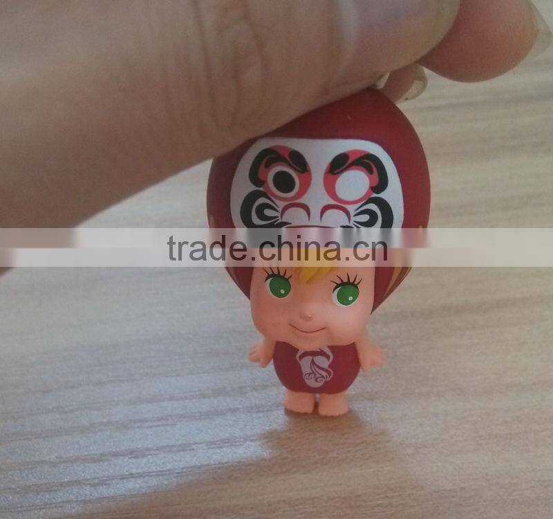 Custom designed plastic figures with hang loop