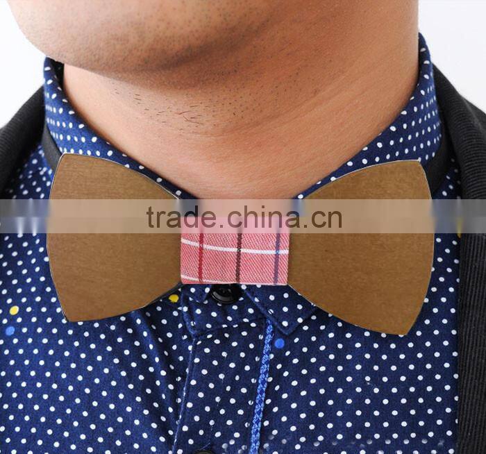 Popular Decorative Wooden Bow Tie butterfly