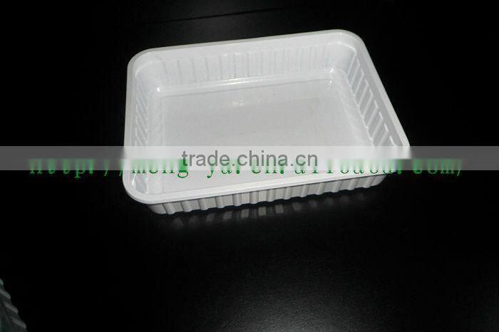 Disposable 1000ml Plastic box with lid For dinner