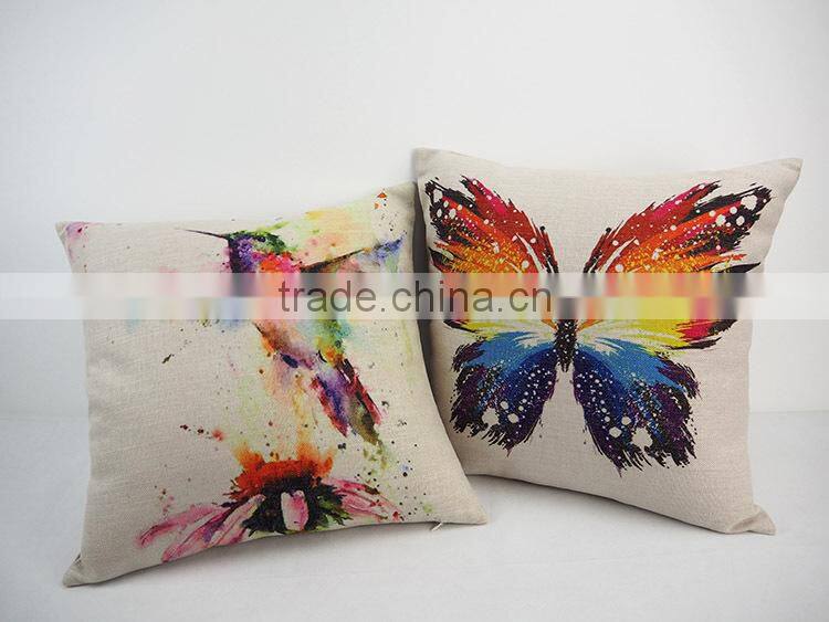 Plain linen/cotton cushion covers throw pillows 24 square pillow covers