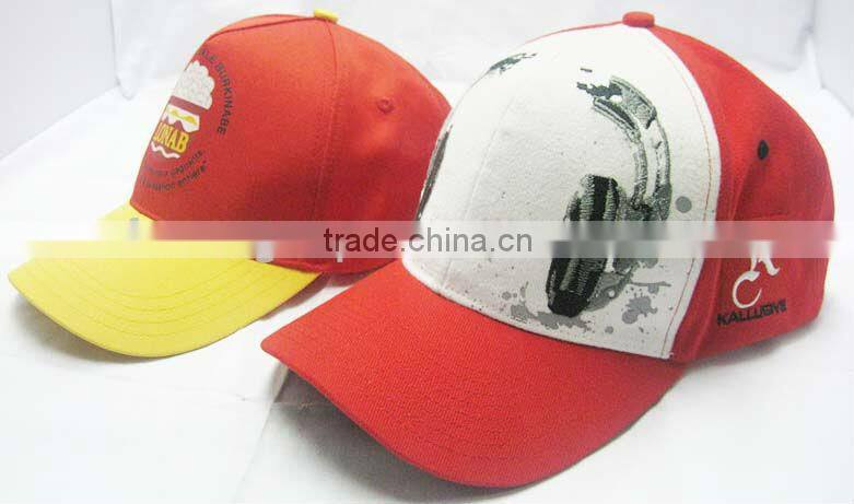 printed 6 panels sports cap trucker hat baseball cap