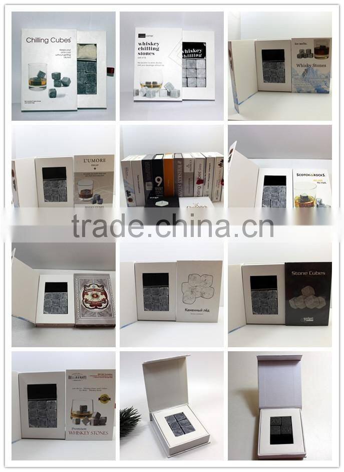 amazon top selling reusable food grade granite whisky stones in wooden box